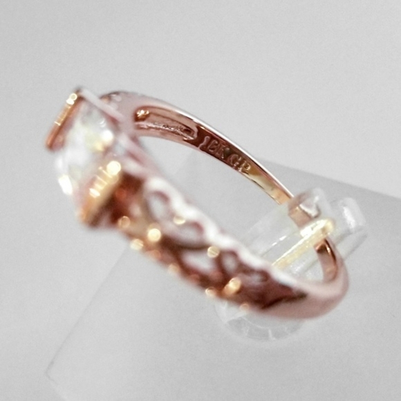 18k Rose Gold Horizontal Filigree Band - Picture 6 of 8